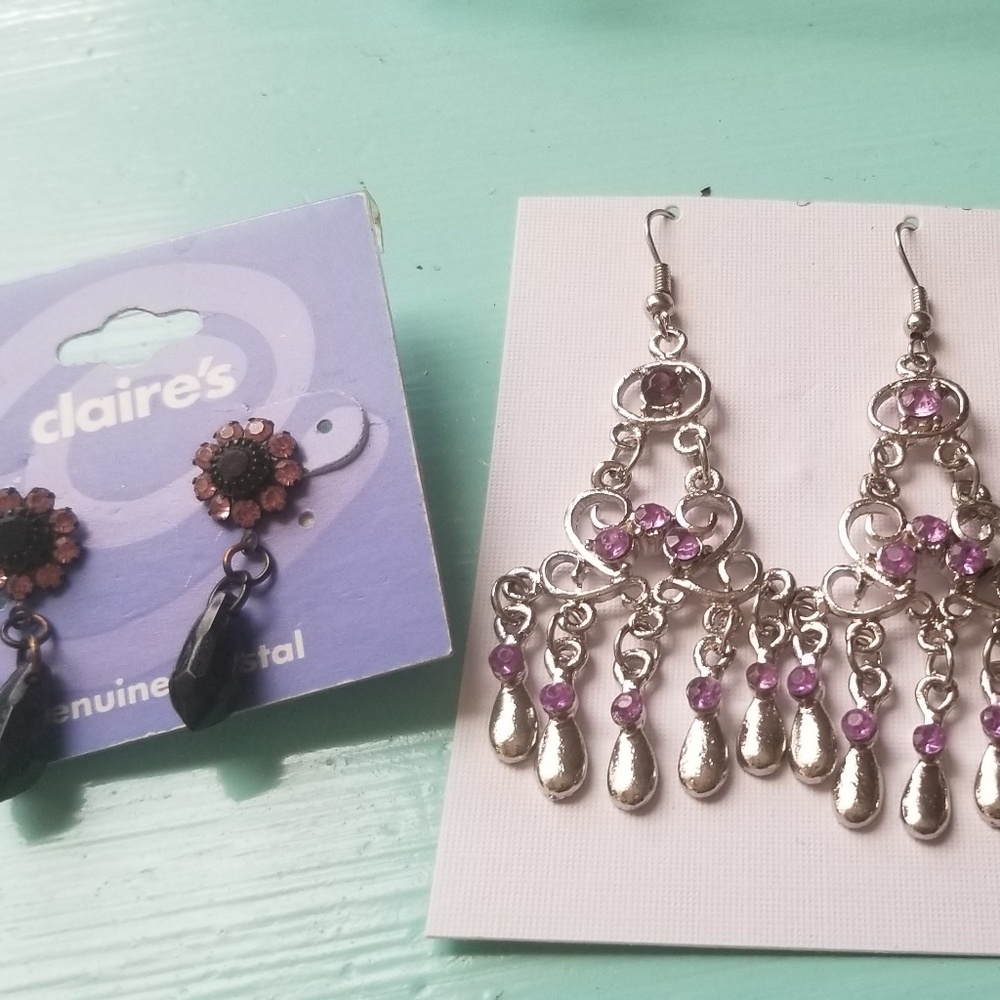 Purple earrings!